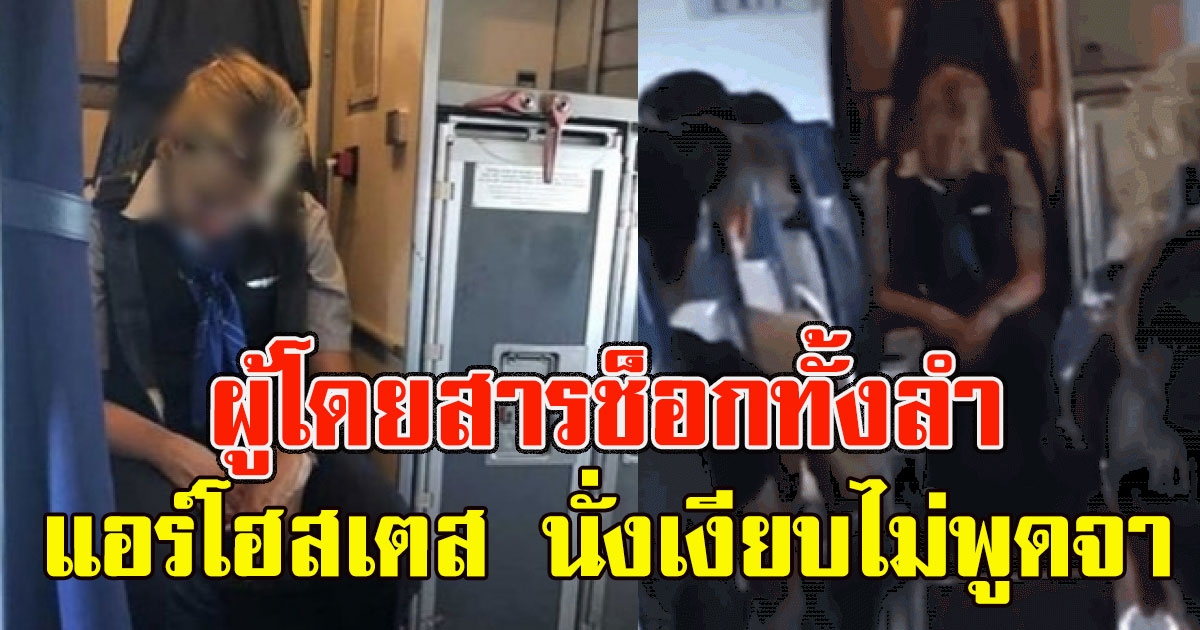แอร์โฮสเตส นั่งเงียบ ไม่พูดจาตลอดเที่ยวบิน