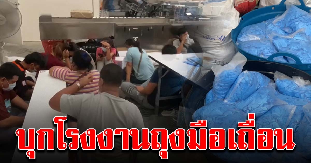 กรองปราบ ตรวจโรงงานถุงมือ